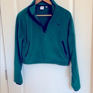 Aritzia Green Women's Cropped Fleece